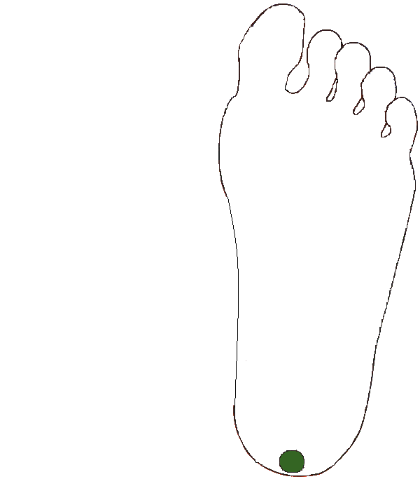 Kálcium pont. Bal talp